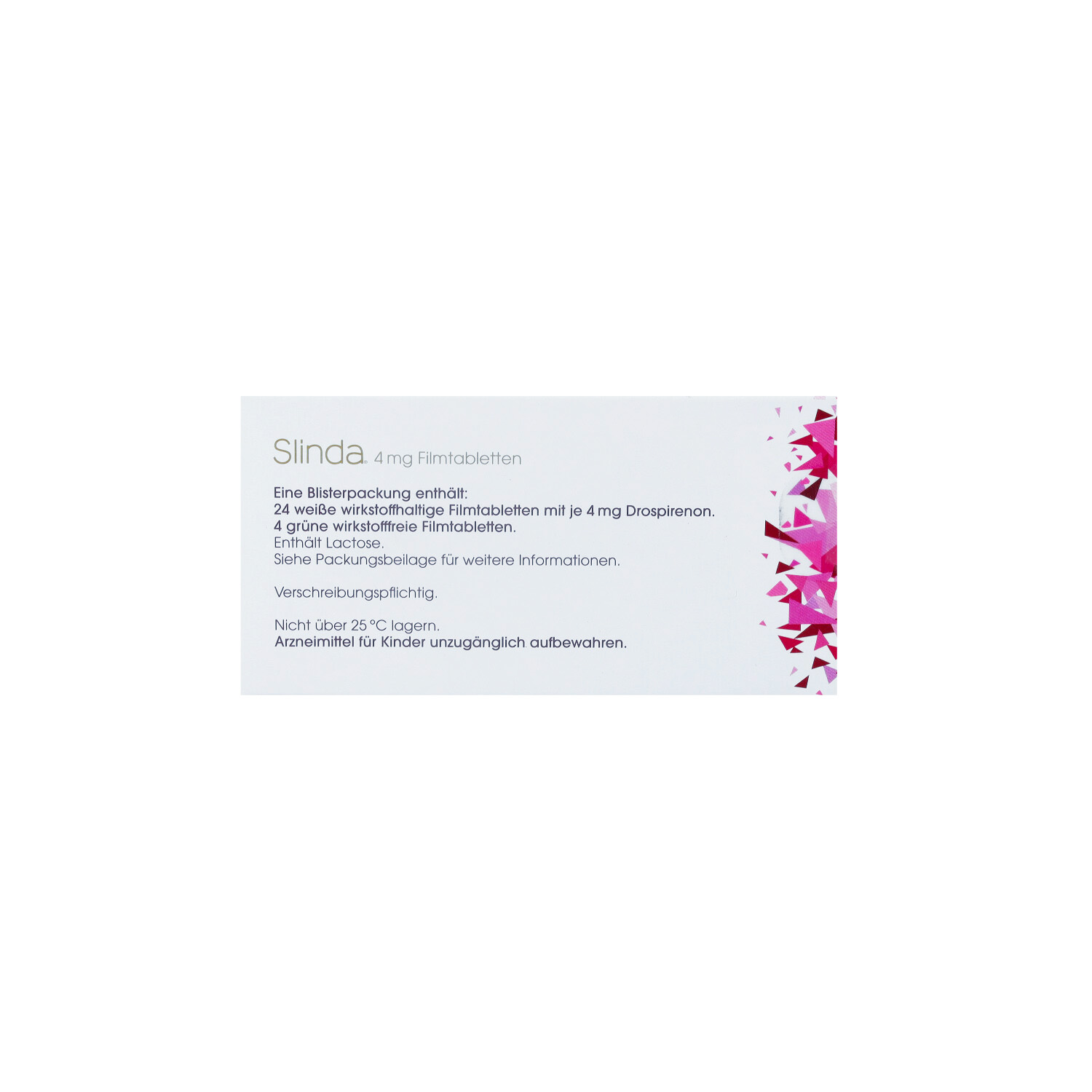 SLINDA 4 mg Filmtabletten