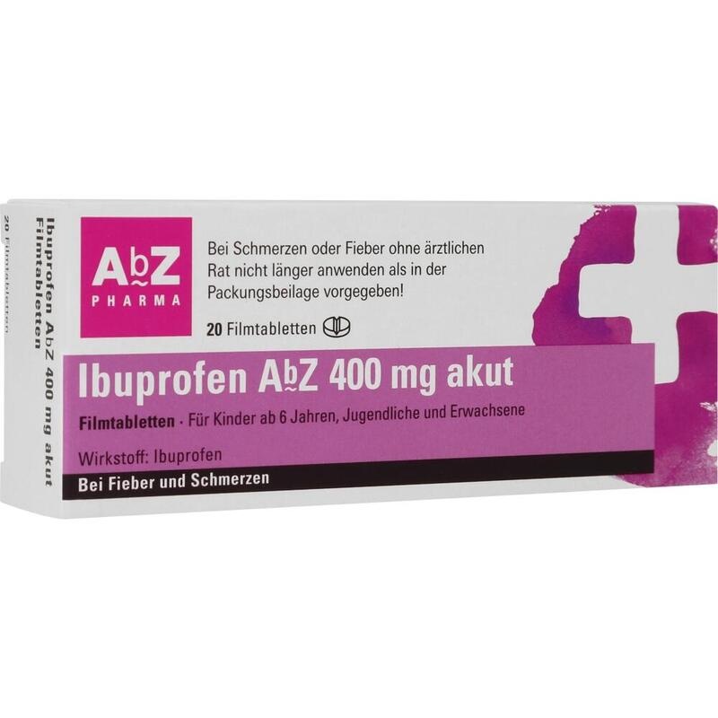 IBUPROFEN AbZ 400 mg akut Filmtabletten