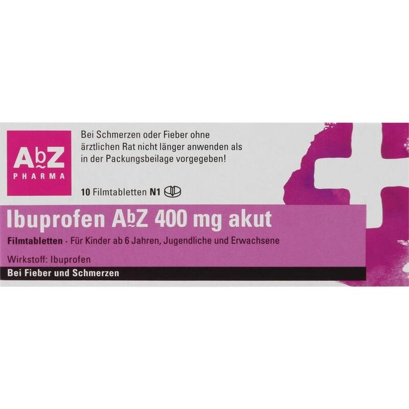 IBUPROFEN AbZ 400 mg akut Filmtabletten