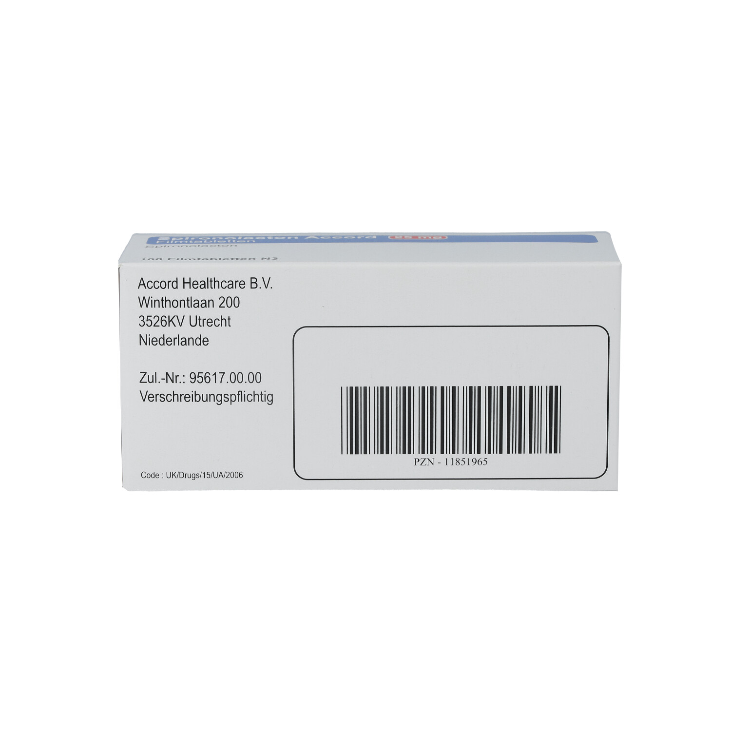 SPIRONOLACTON Accord 25 mg Filmtabletten