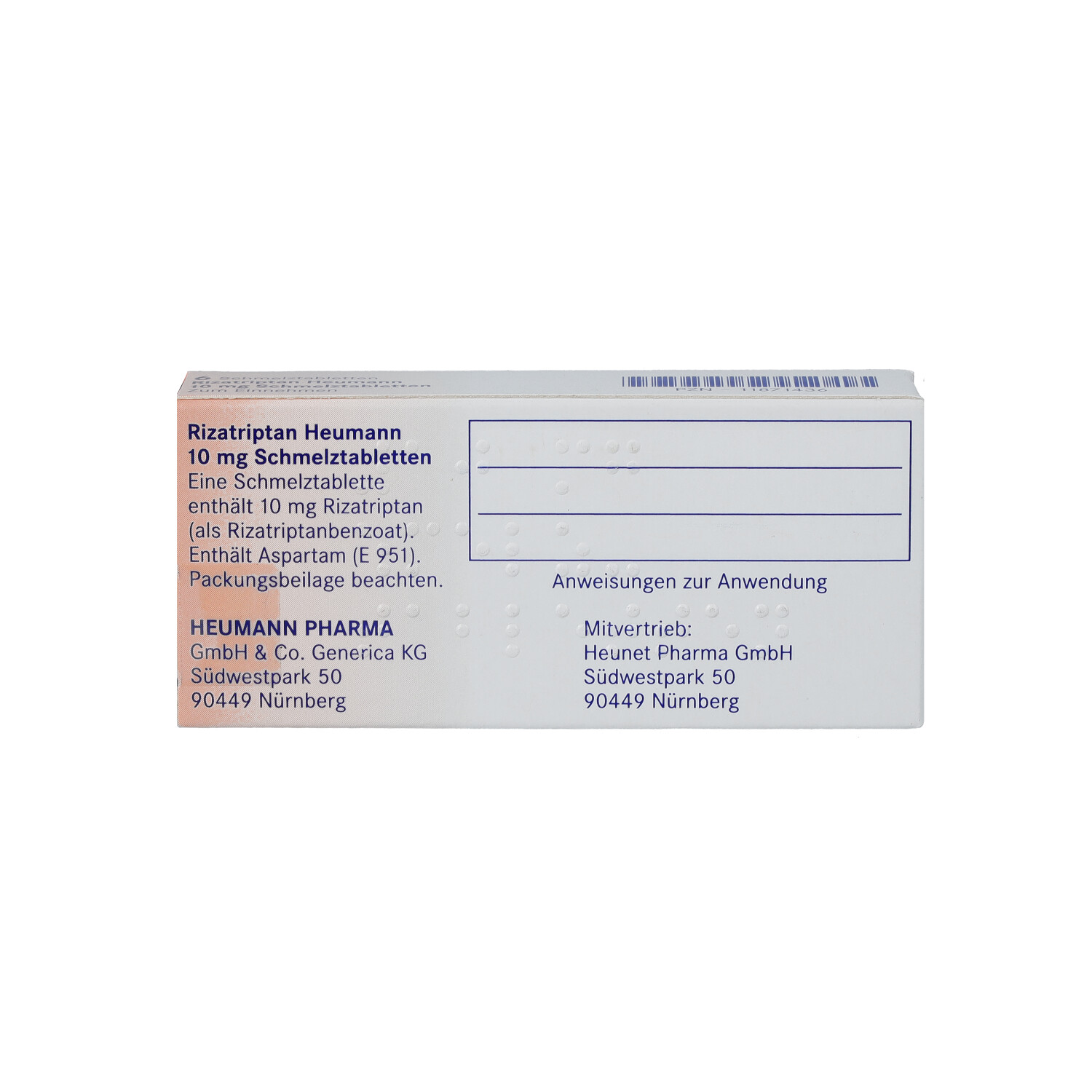 RIZATRIPTAN Heumann 10 mg Schmelztabletten