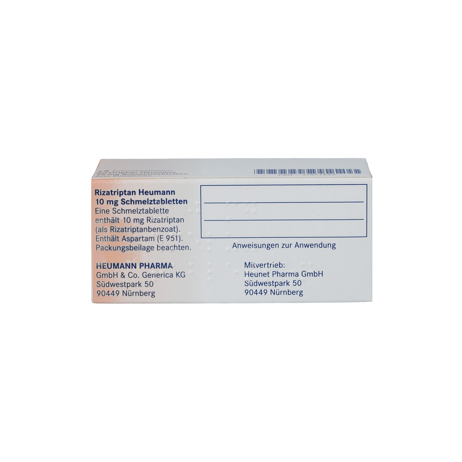 RIZATRIPTAN Heumann 10 mg Schmelztabletten