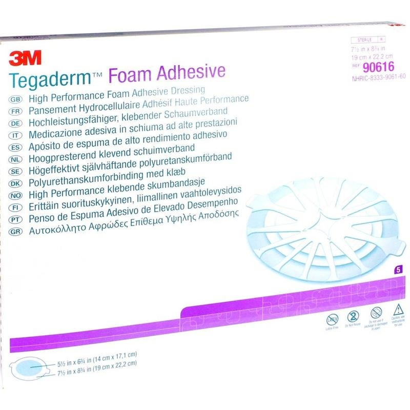 TEGADERM Foam Adhesive 19x22,2 cm oval 90616