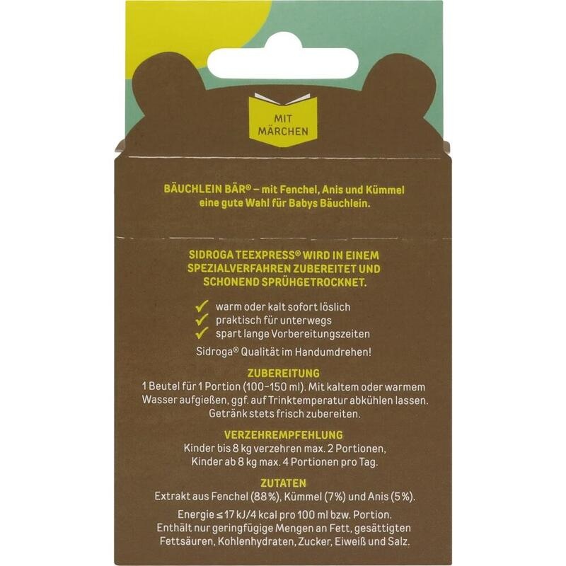 SIDROGA TEExpress Bäuchlein Bär