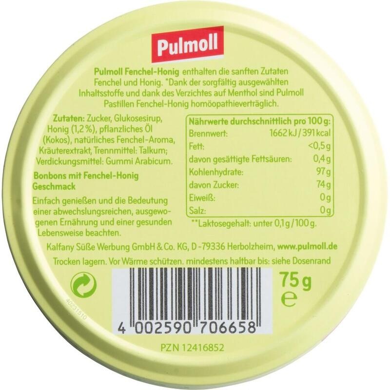 PULMOLL Fenchel-Honig Bonbons