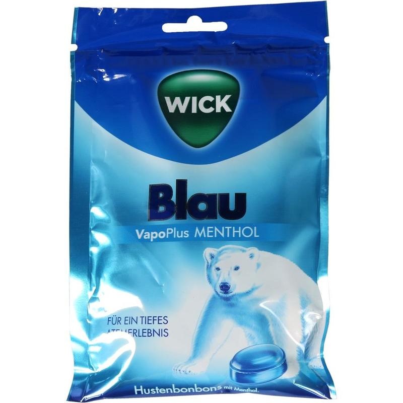 WICK BLAU Menthol Bonbons m.Zucker Beutel