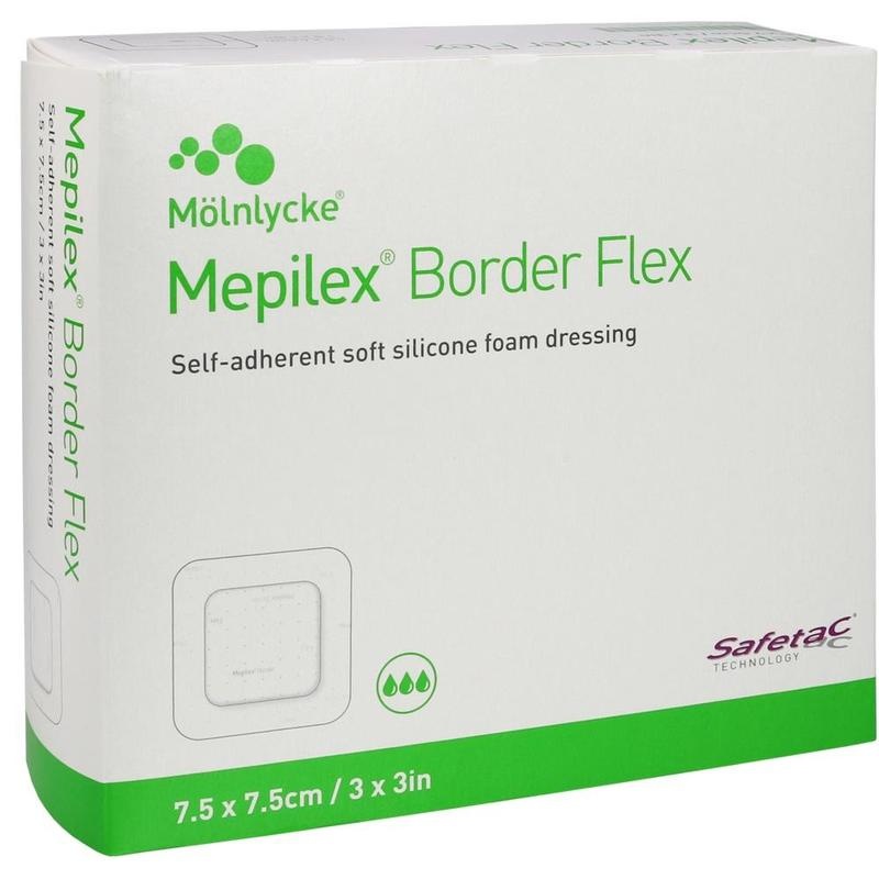 MEPILEX Border Flex Schaumverb.haft.7,5x7,5 cm
