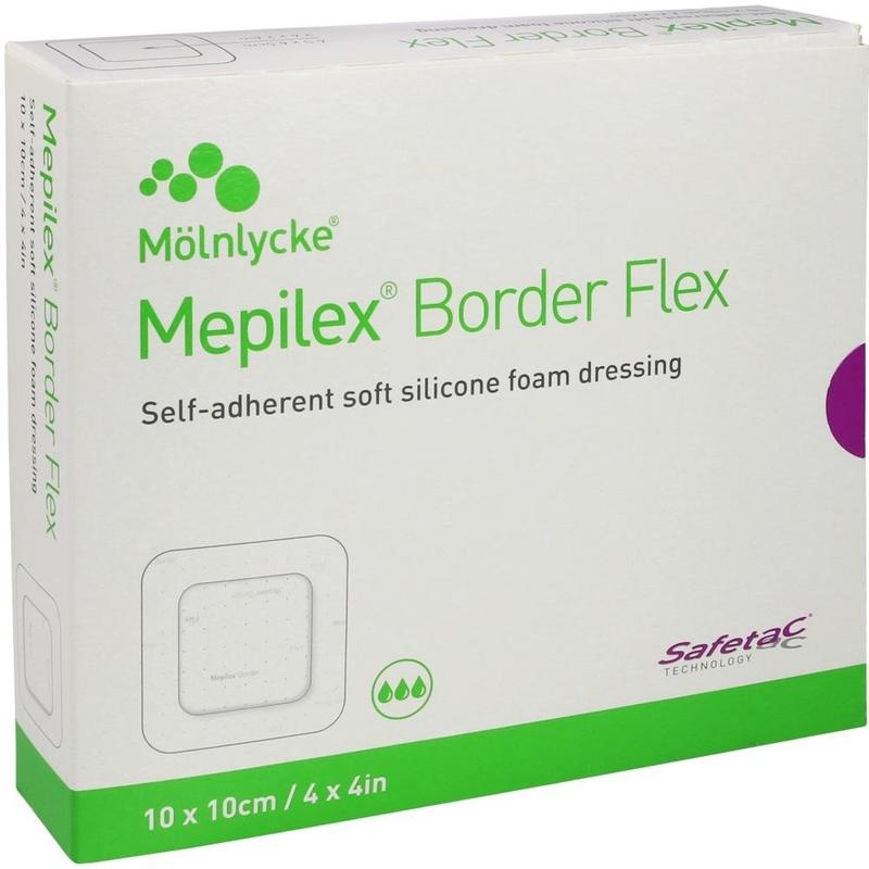 MEPILEX Border Flex Schaumverb.haft.10x10 cm