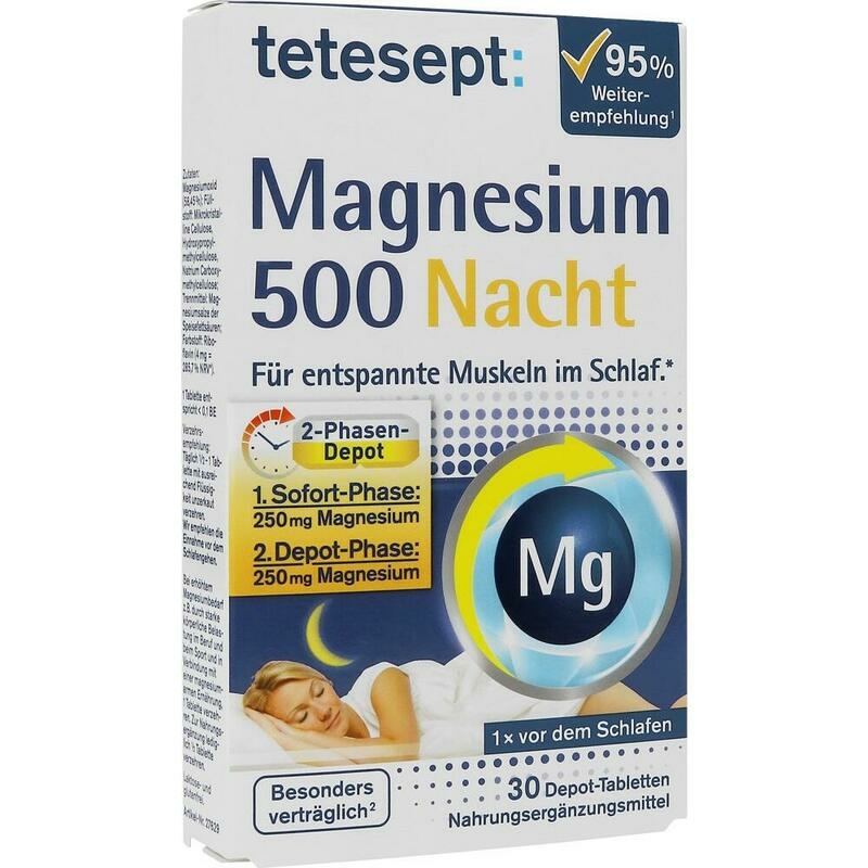TETESEPT Magnesium 500 Nacht Tabletten