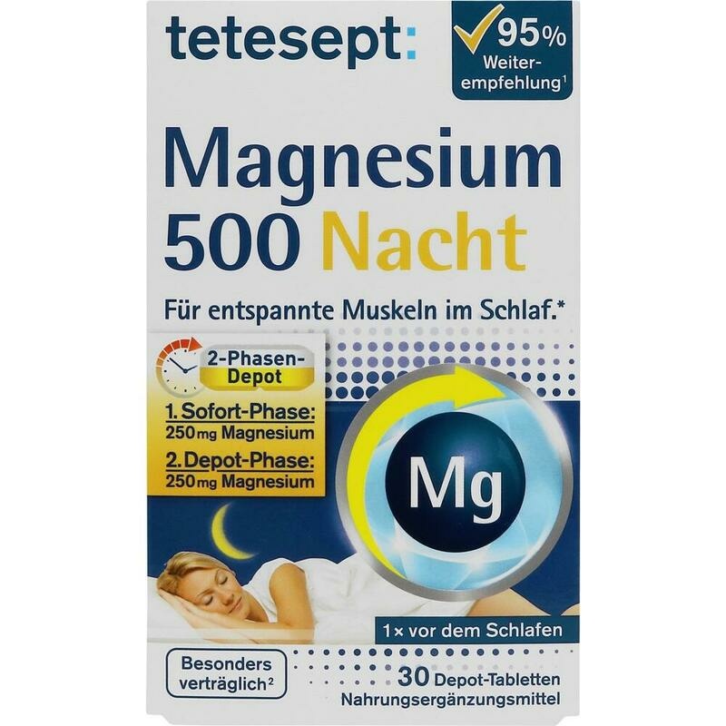 TETESEPT Magnesium 500 Nacht Tabletten