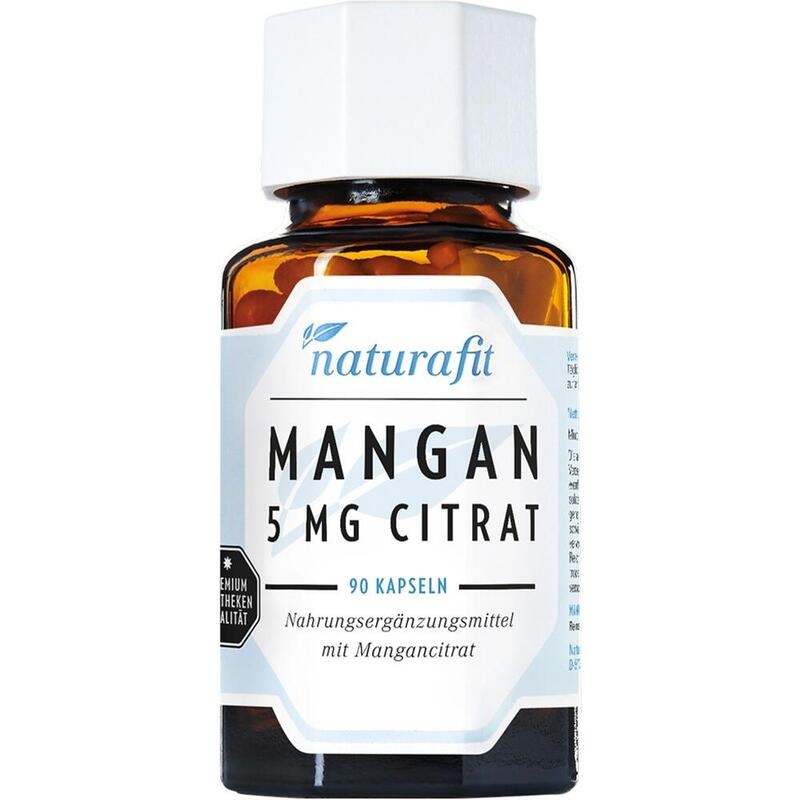 NATURAFIT Mangan 5 mg Citrat Kapseln
