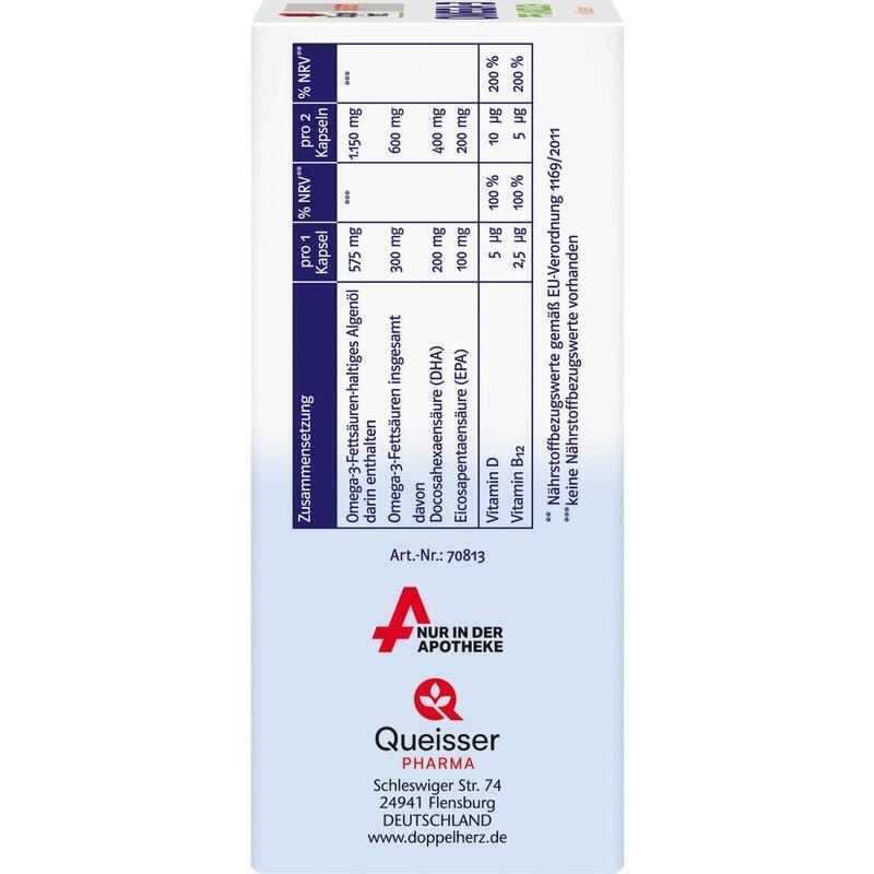 DOPPELHERZ Omega-3 pflanzlich system Kapseln