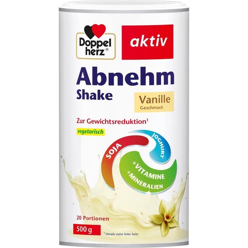 DOPPELHERZ Abnehm Shake Vanille Pulver