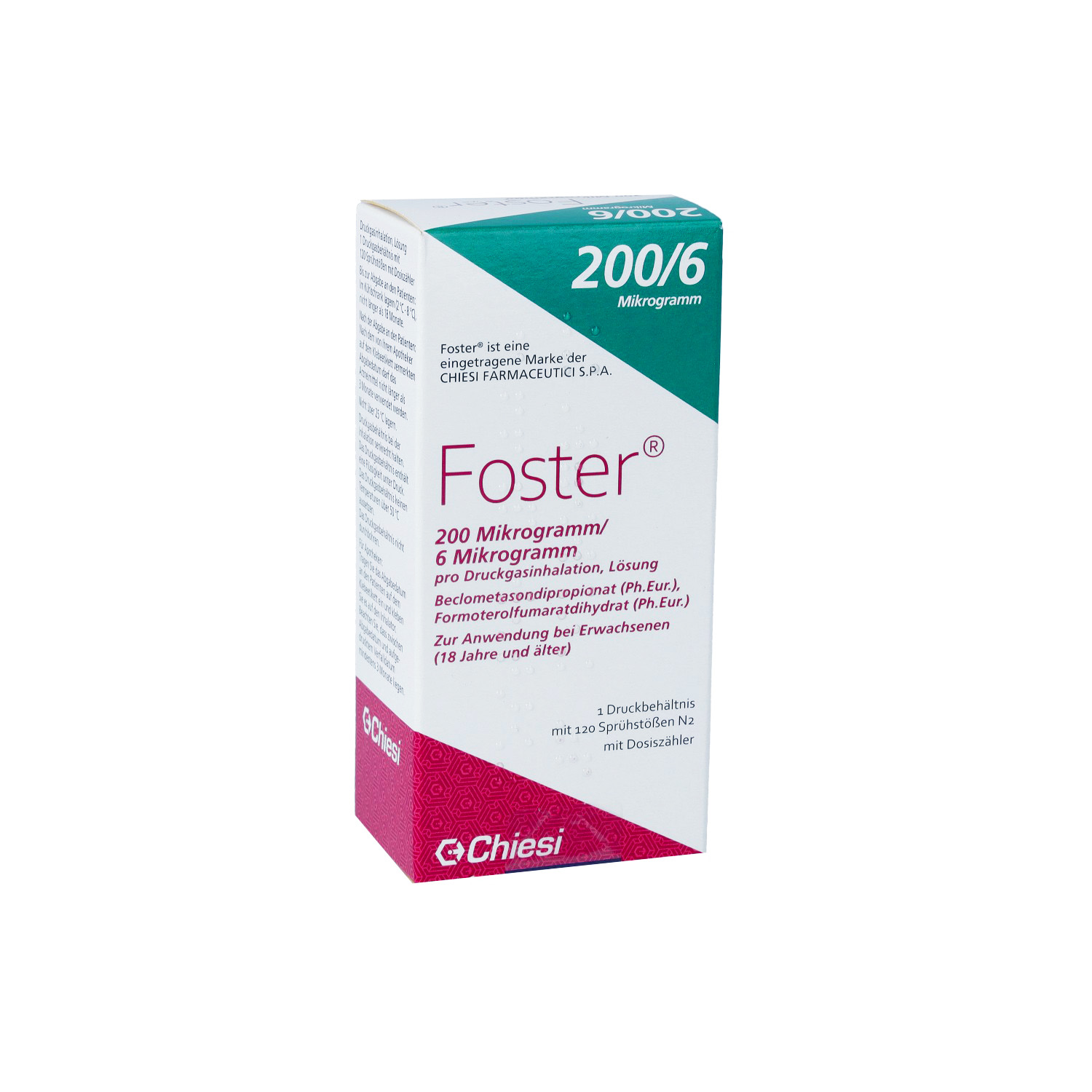 FOSTER 200/6 μg 120 Hub Dosieraerosol