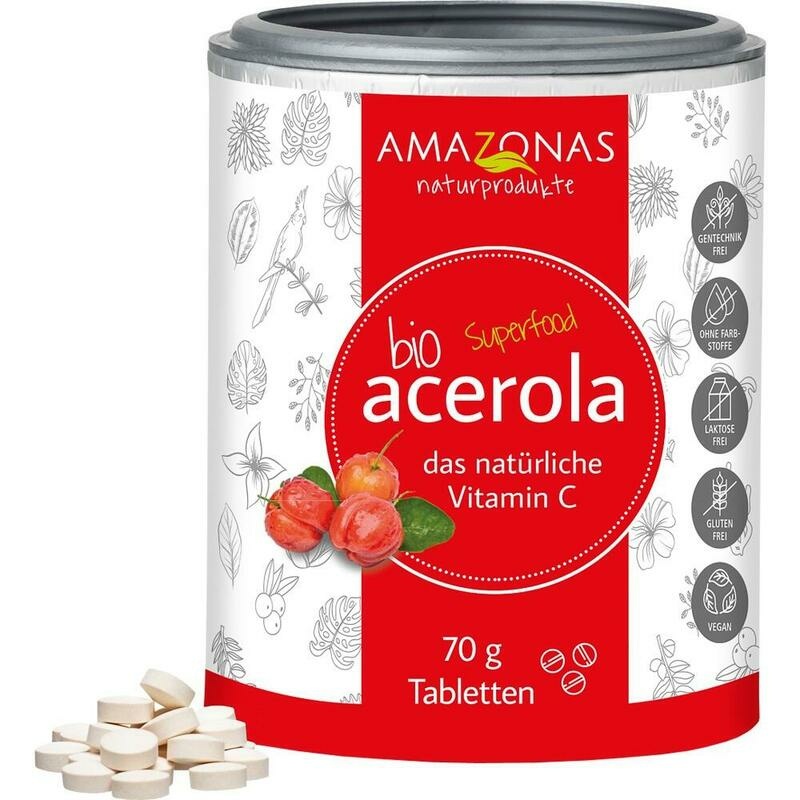 ACEROLA 100% Bio natürliches Vit.C Lutschtabletten
