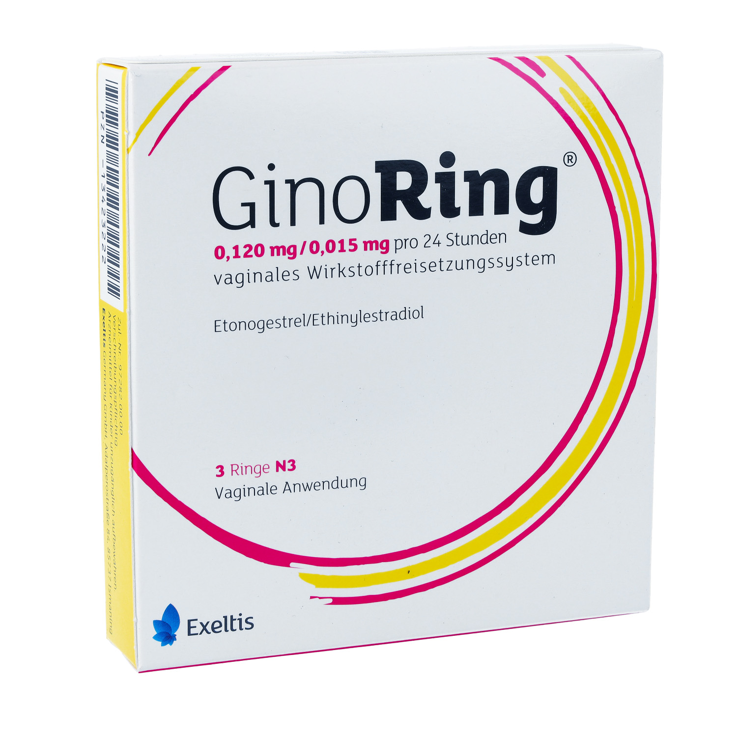GINORING 0,120 mg/0,015 mg pro 24h vaginales WFS