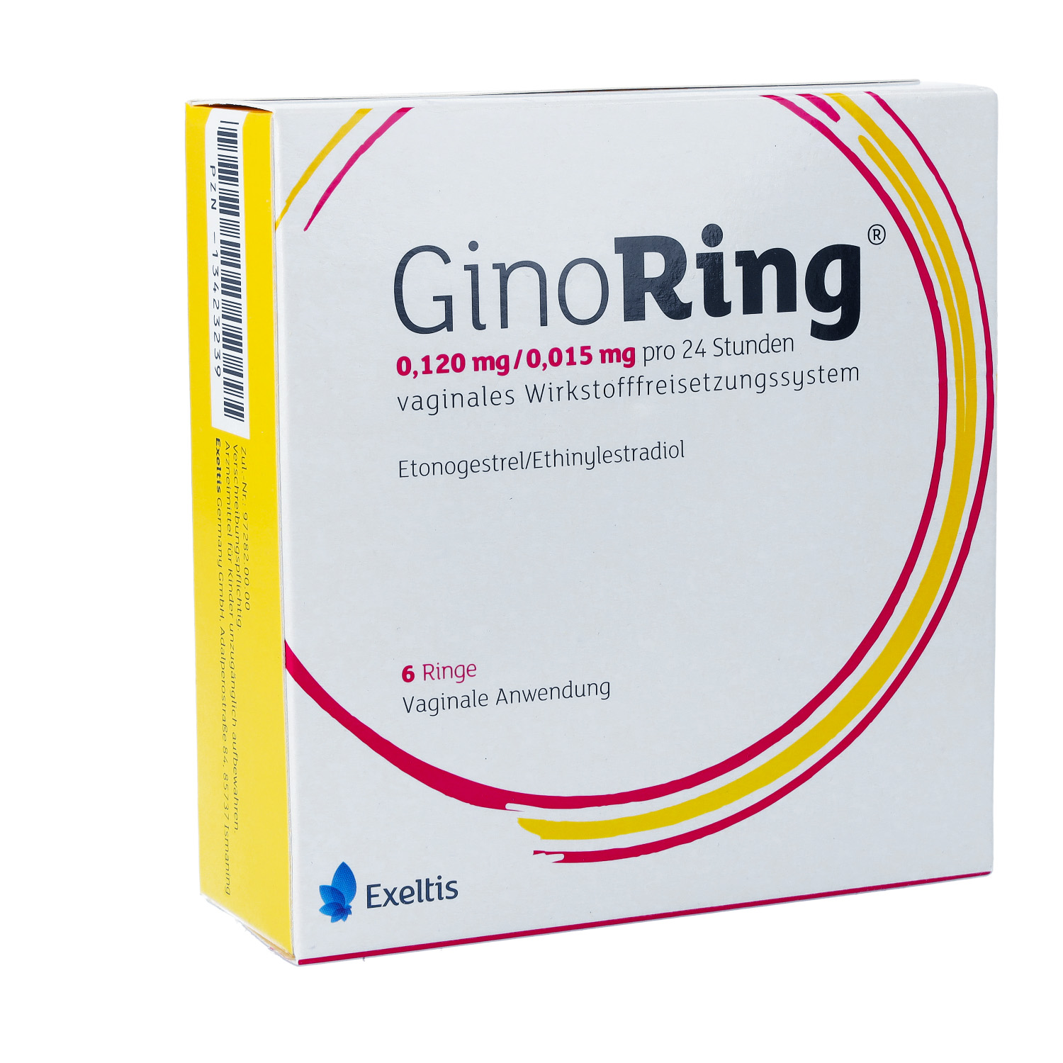 GINORING 0,120 mg/0,015 mg pro 24h vaginales WFS