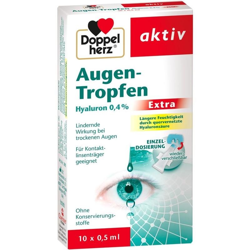 DOPPELHERZ Augen-Tropfen Hyaluron 0,4% Extra