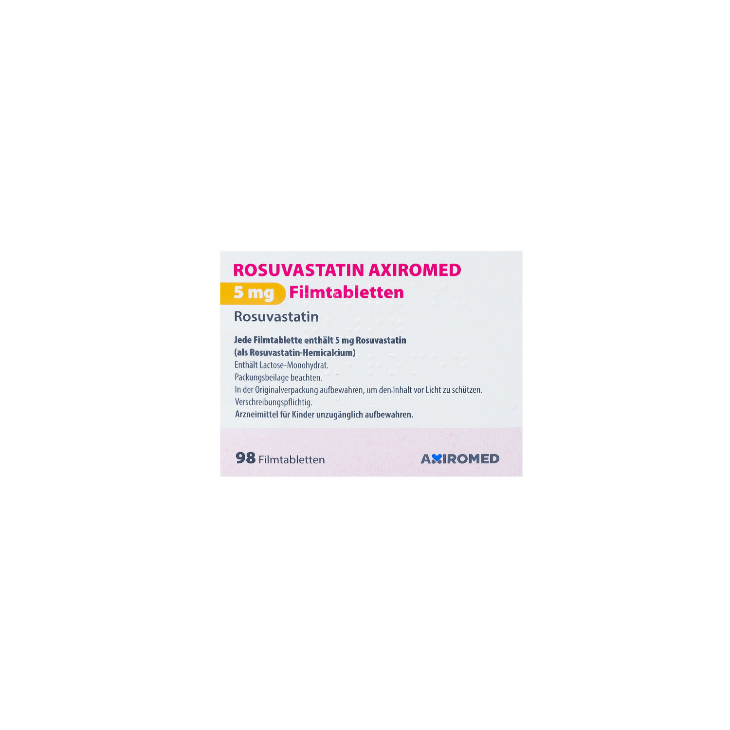 ROSUVASTATIN AXIROMED 5 mg Filmtabletten
