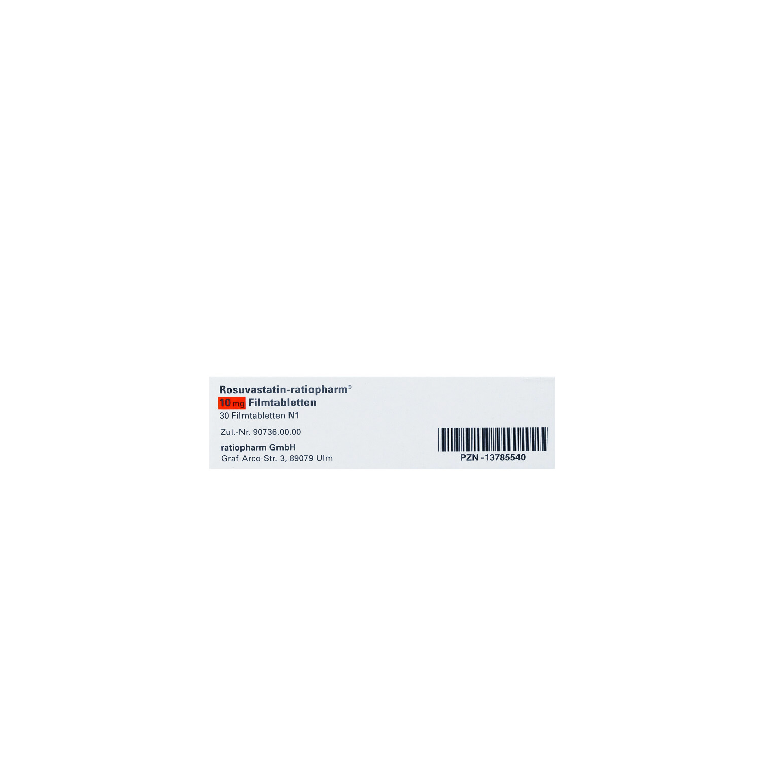 ROSUVASTATIN-ratiopharm 10 mg Filmtabletten