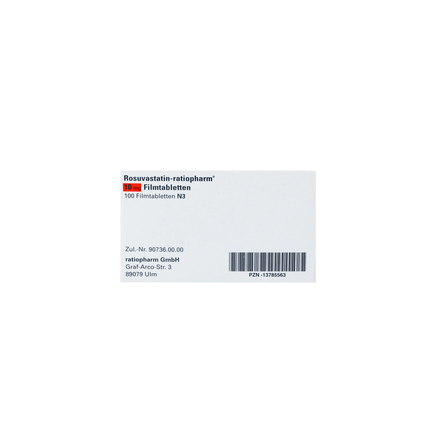 ROSUVASTATIN-ratiopharm 10 mg Filmtabletten