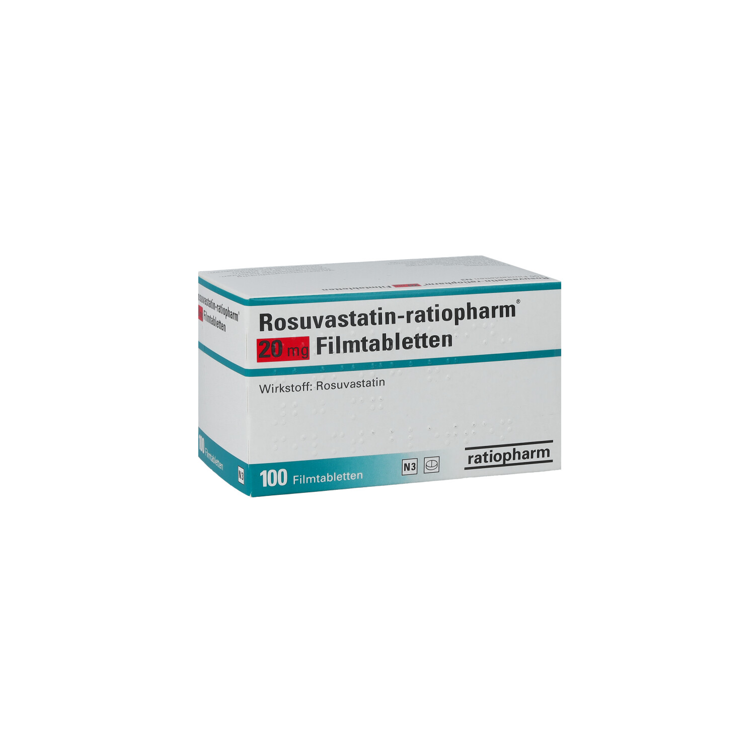 ROSUVASTATIN-ratiopharm 20 mg Filmtabletten