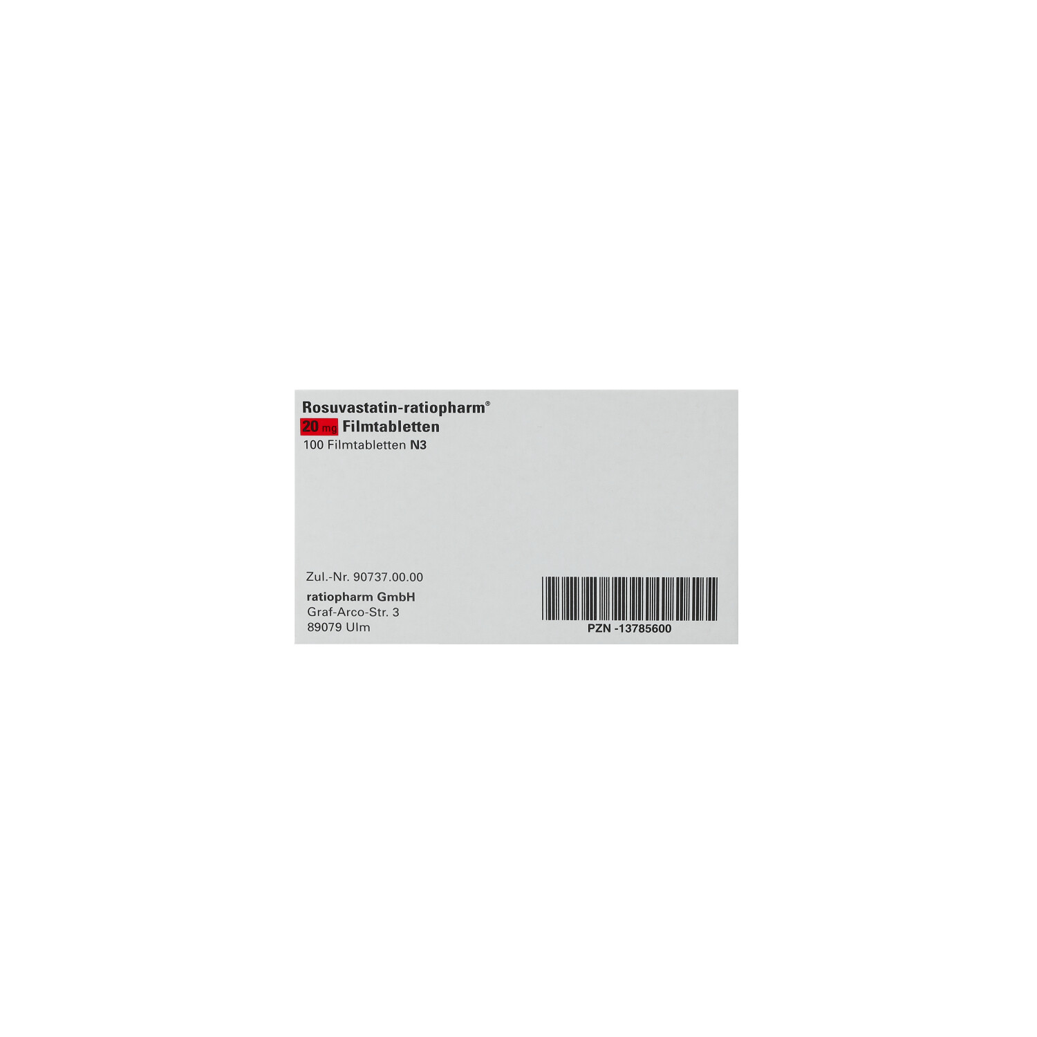ROSUVASTATIN-ratiopharm 20 mg Filmtabletten