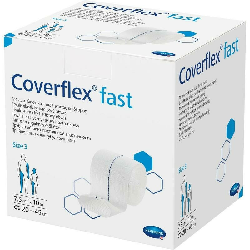 COVERFLEX fast Schlauchverb.Gr.3 7,5 cmx10 m weiß