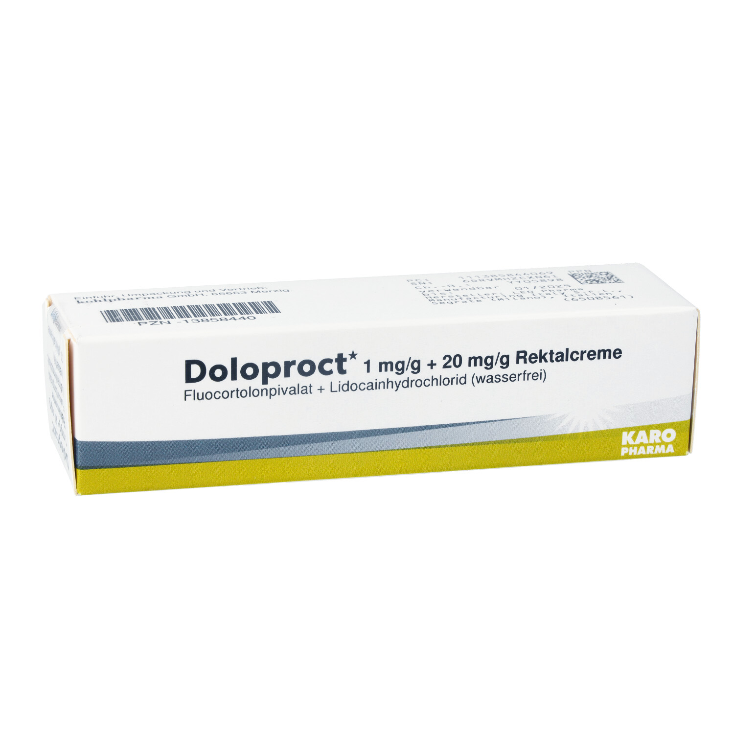 DOLOPROCT 1 mg/g + 20 mg/g Rektalcreme
