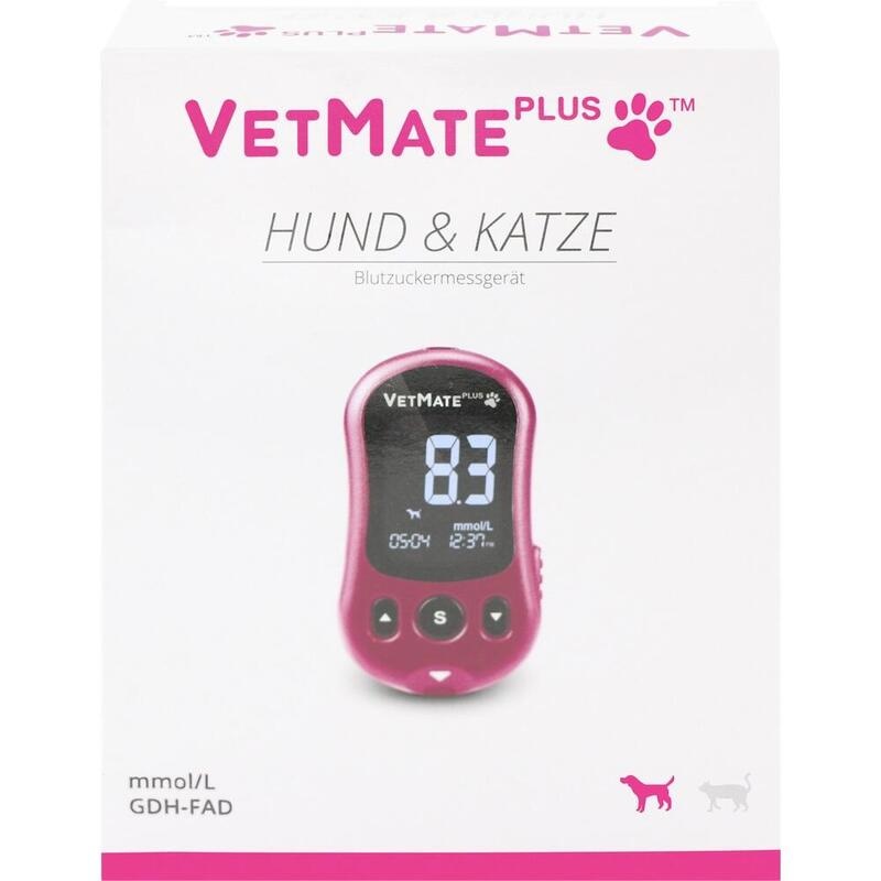 VETMATE PLUS Blutzuckermessger.mmol/l eco Hu.+Ka.