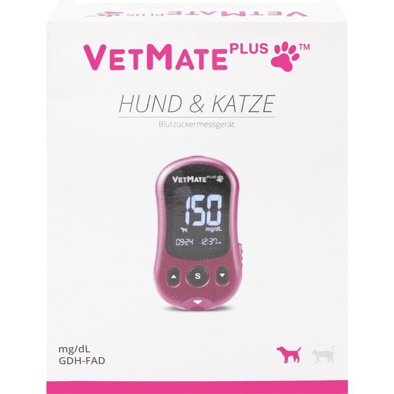 VETMATE PLUS Blutzuckermessger.mg/dl eco Hund+Kat.