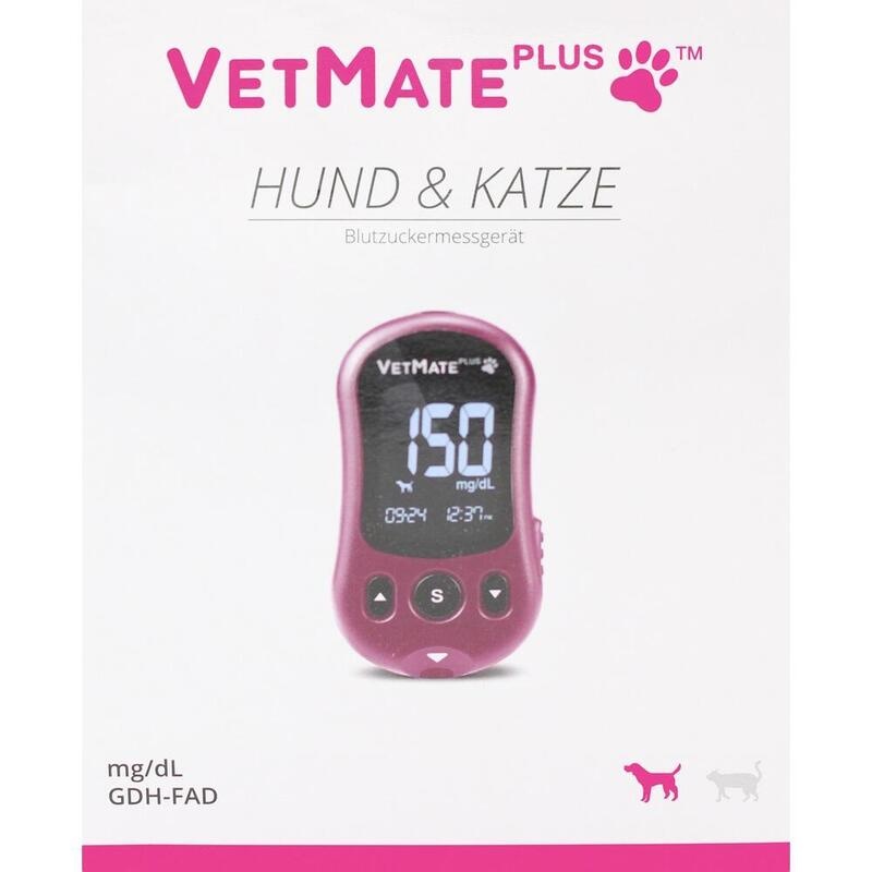 VETMATE PLUS Blutzuckermessger.mg/dl eco Hund+Kat.