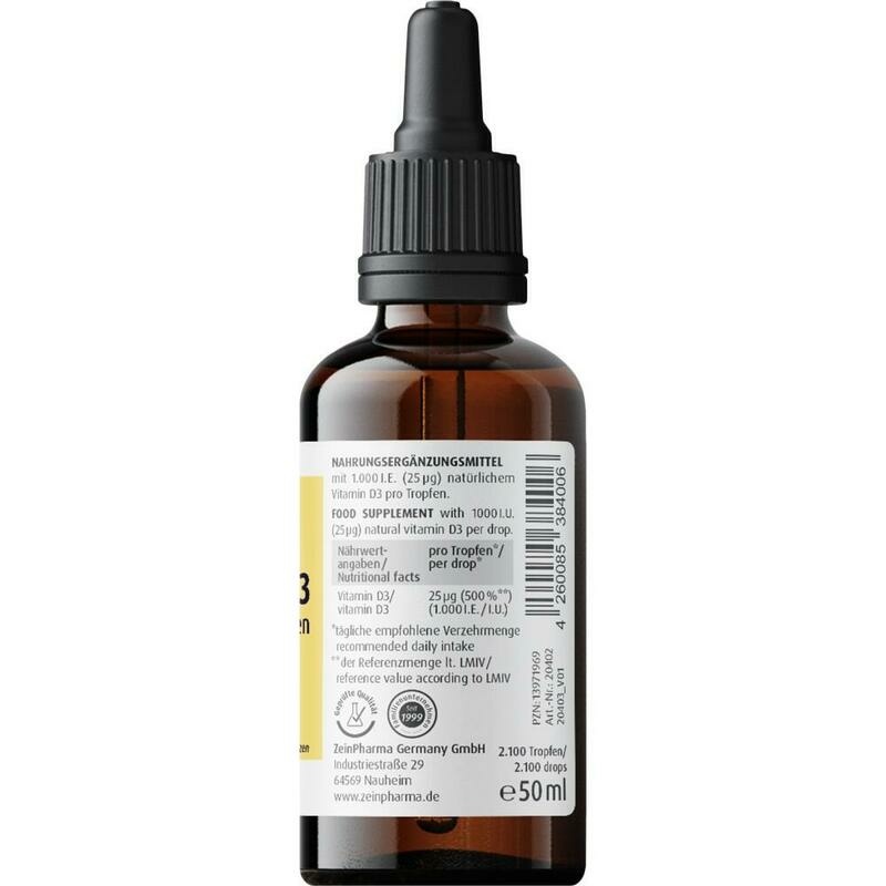 VITAMIN D3 TROPFEN 1.000 I.E. 2100 Tro.ZeinPharma