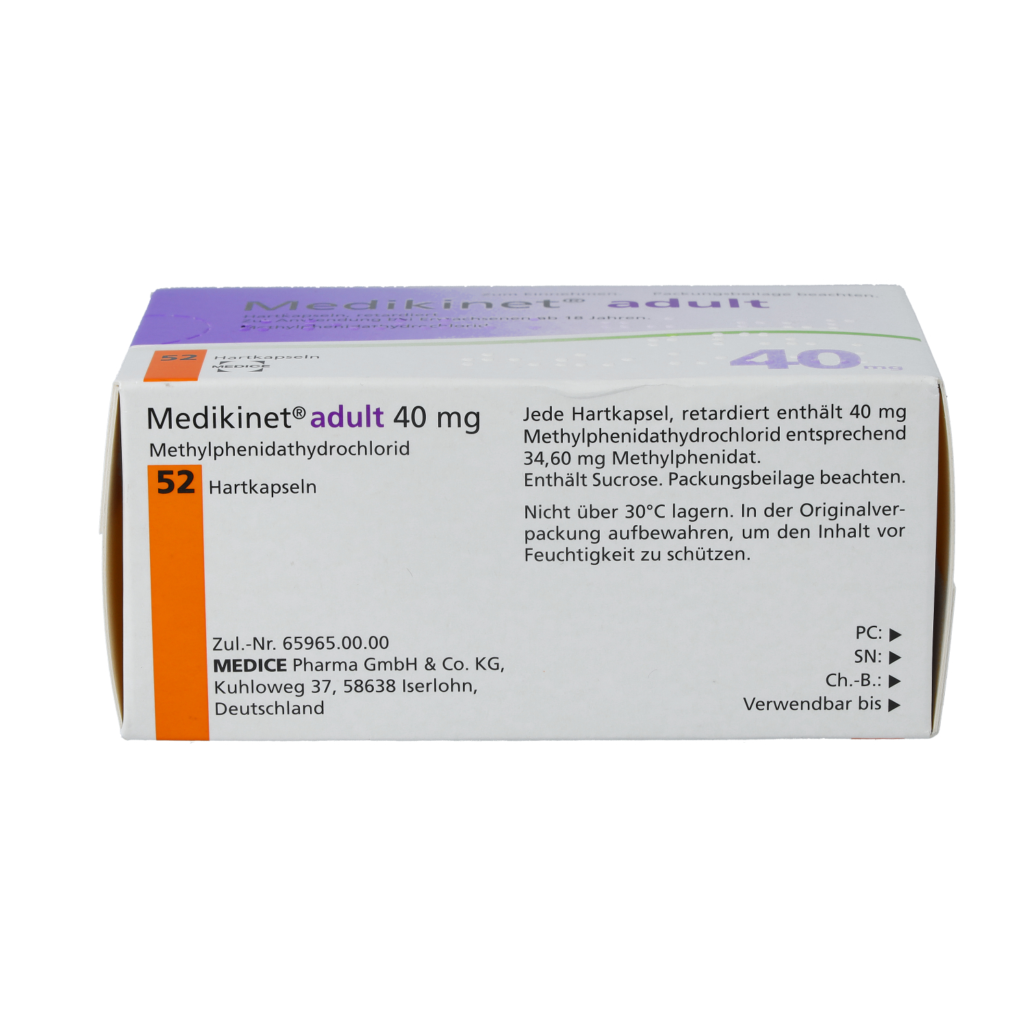 MEDIKINET adult 40 mg Hartkapseln retardiert