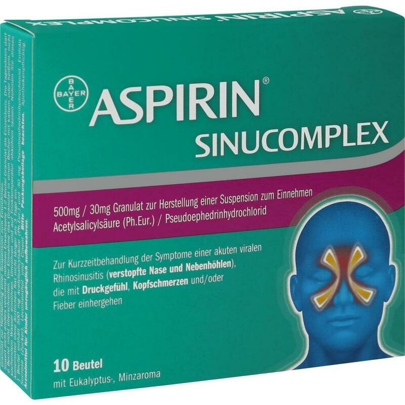 ASPIRIN SINUCOMPLEX 500mg/30mg Gra.Sus.-Herst.Btl.