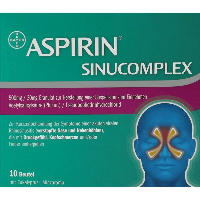 ASPIRIN SINUCOMPLEX 500mg/30mg Gra.Sus.-Herst.Btl.