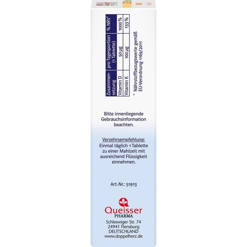 DOPPELHERZ Vitamin D3 2000+K2 system Tabletten