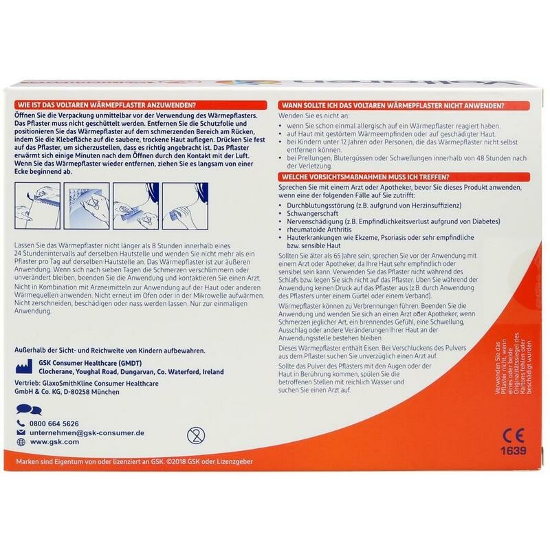 VOLTAREN Wärmepflaster Rücken