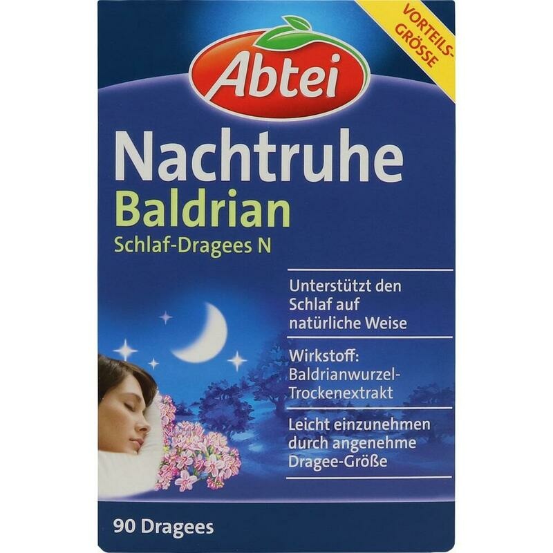 ABTEI Nachtruhe Baldrian Schlaf-Dragees N
