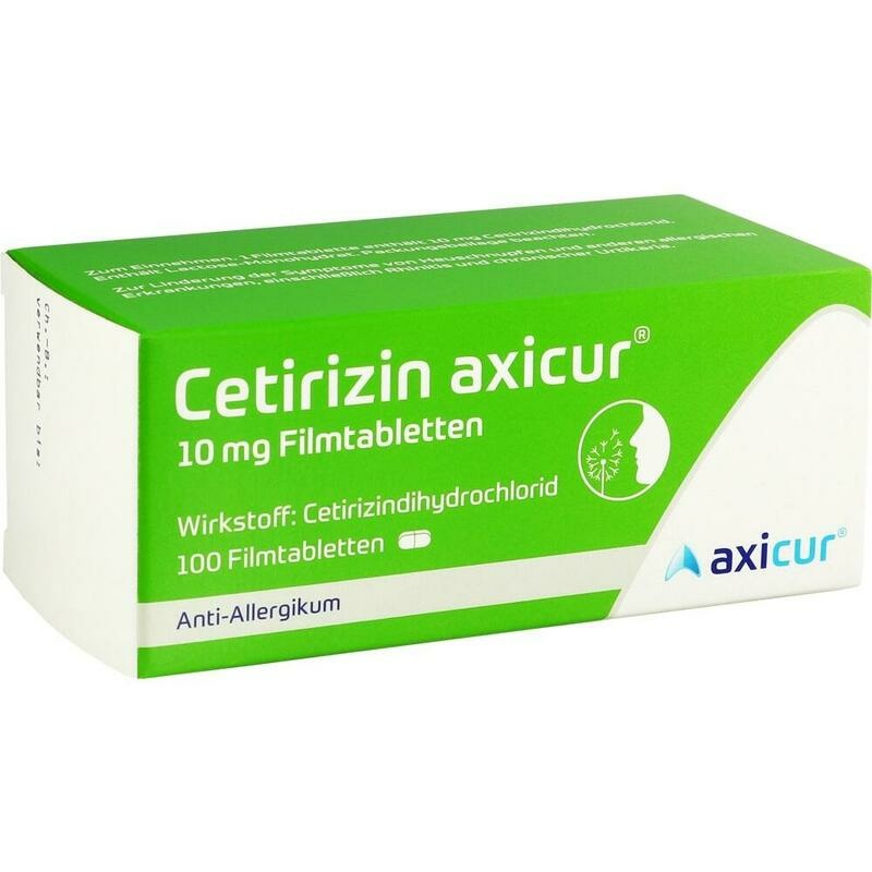CETIRIZIN axicur 10 mg Filmtabletten