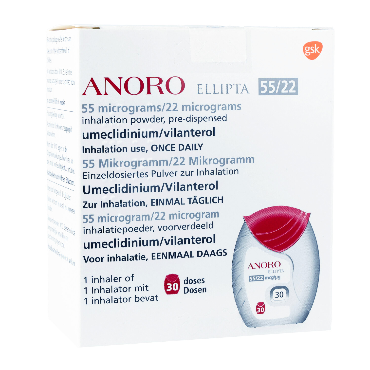 ANORO ELLIPTA 55 μg/ 22 μg 30ED einzeldos.Inh.-P.