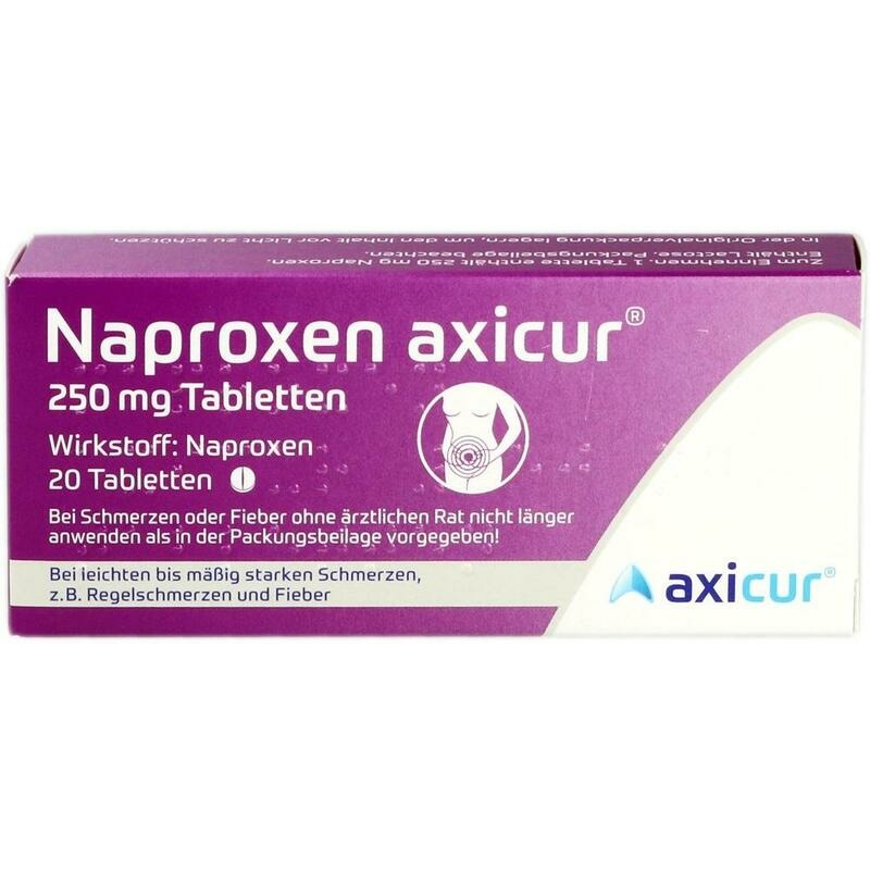 NAPROXEN axicur 250 mg Tabletten