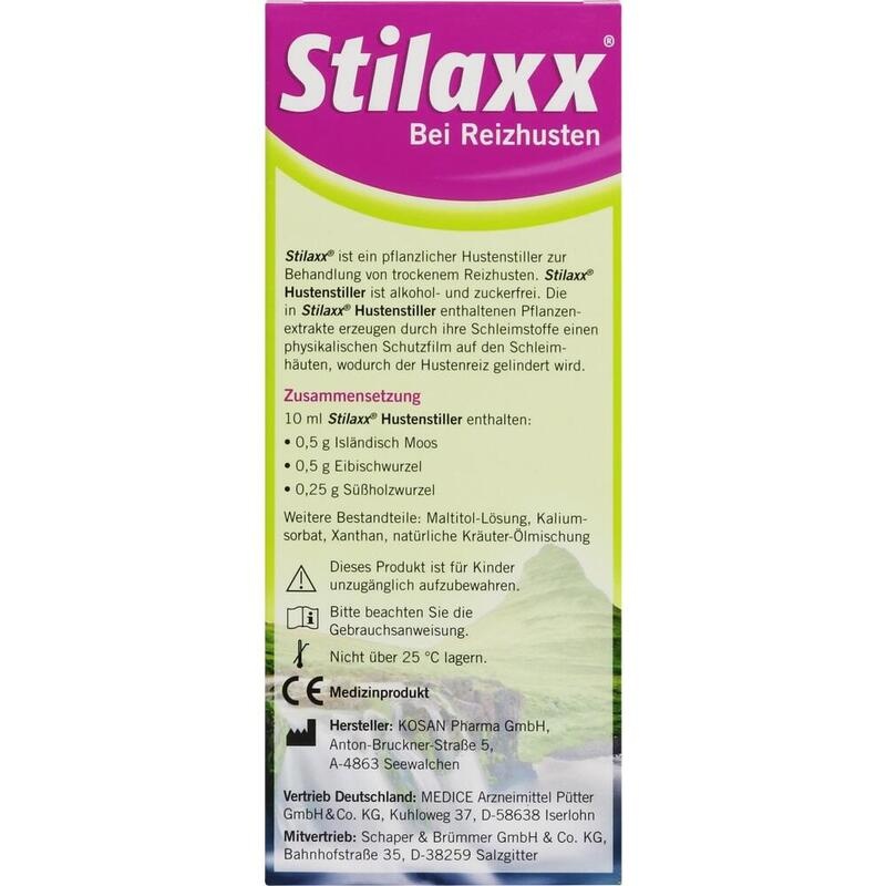 STILAXX Hustenstiller Isländisch Moos Erwachsene