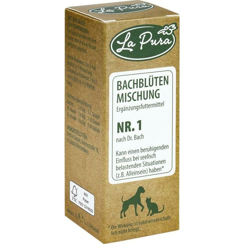 LAPURA Bachblütenmischung Nr.1 Glob.f.Hunde/Katzen