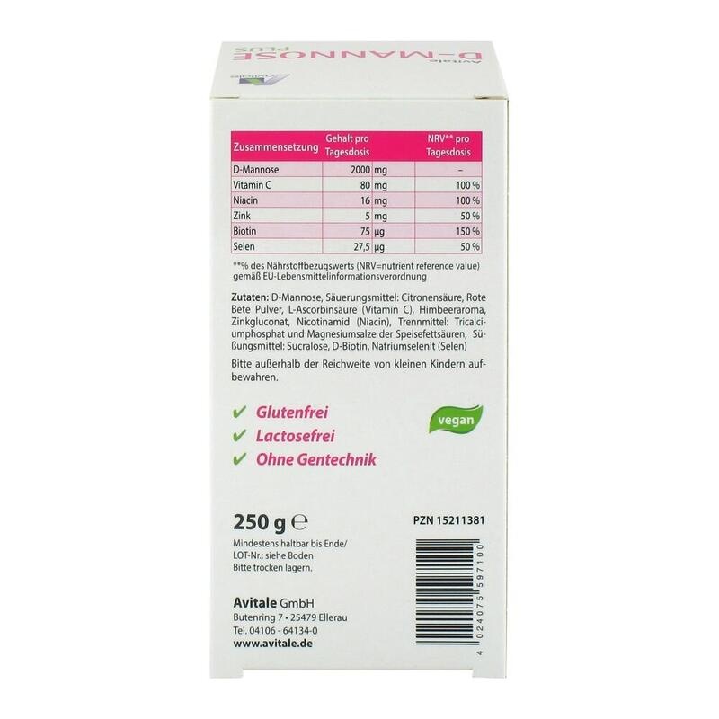 D-MANNOSE PLUS 2000 mg Pulver m.Vit.u.Mineralstof.