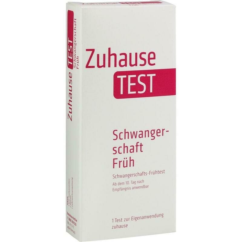 ZUHAUSE TEST Schwangerschaft früh Urin Testkass.