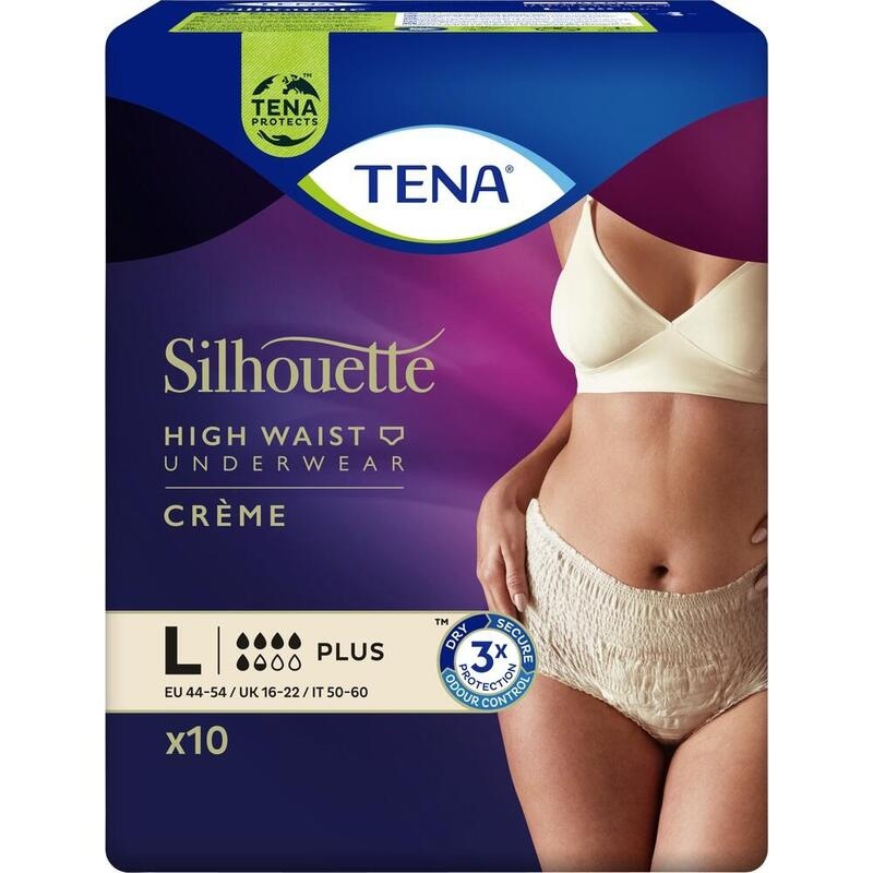 TENA SILHOUETTE Plus L creme Inkontinenz Pants