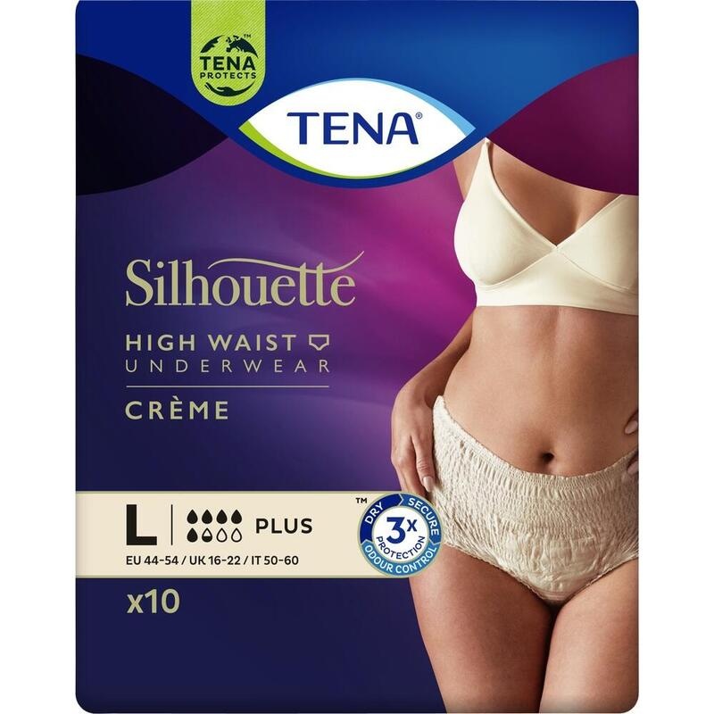 TENA SILHOUETTE Plus L creme Inkontinenz Pants