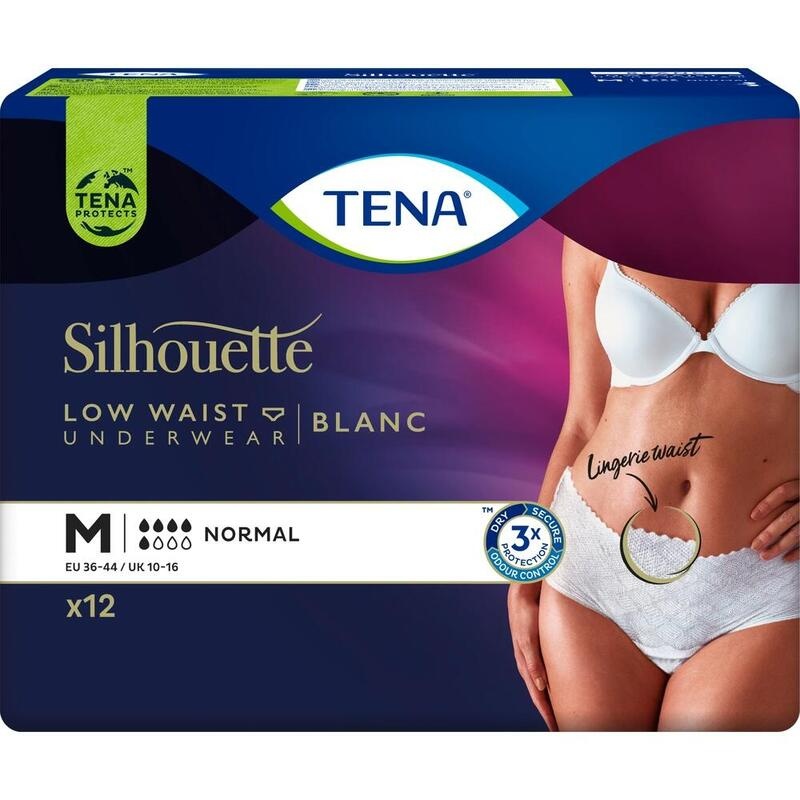 TENA SILHOUETTE Normal M blanc Inkontinenz Pants
