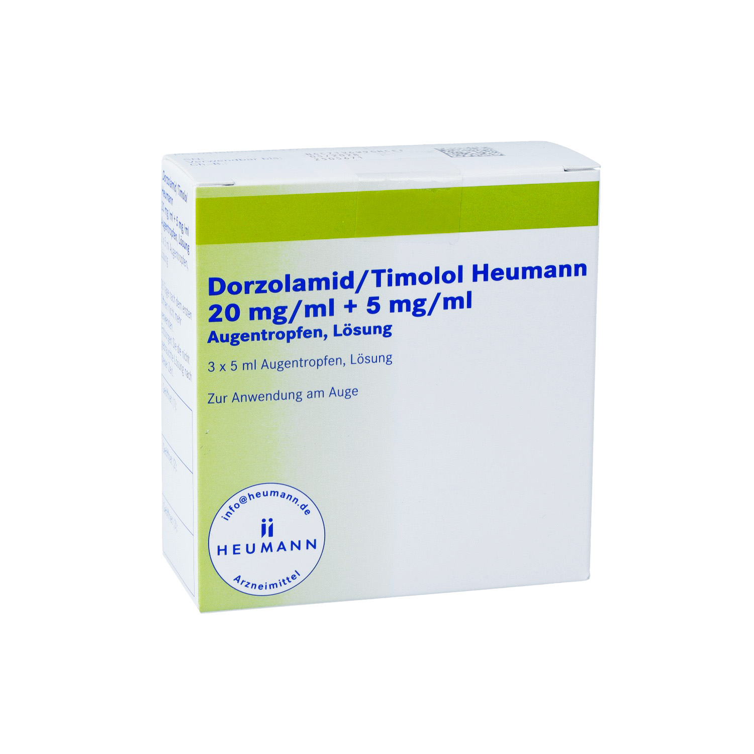 DORZOLAMID/Timolol Heumann 20 mg/ml+5 mg/ml ATR